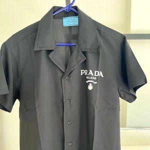 Prada button down bowling shirt.